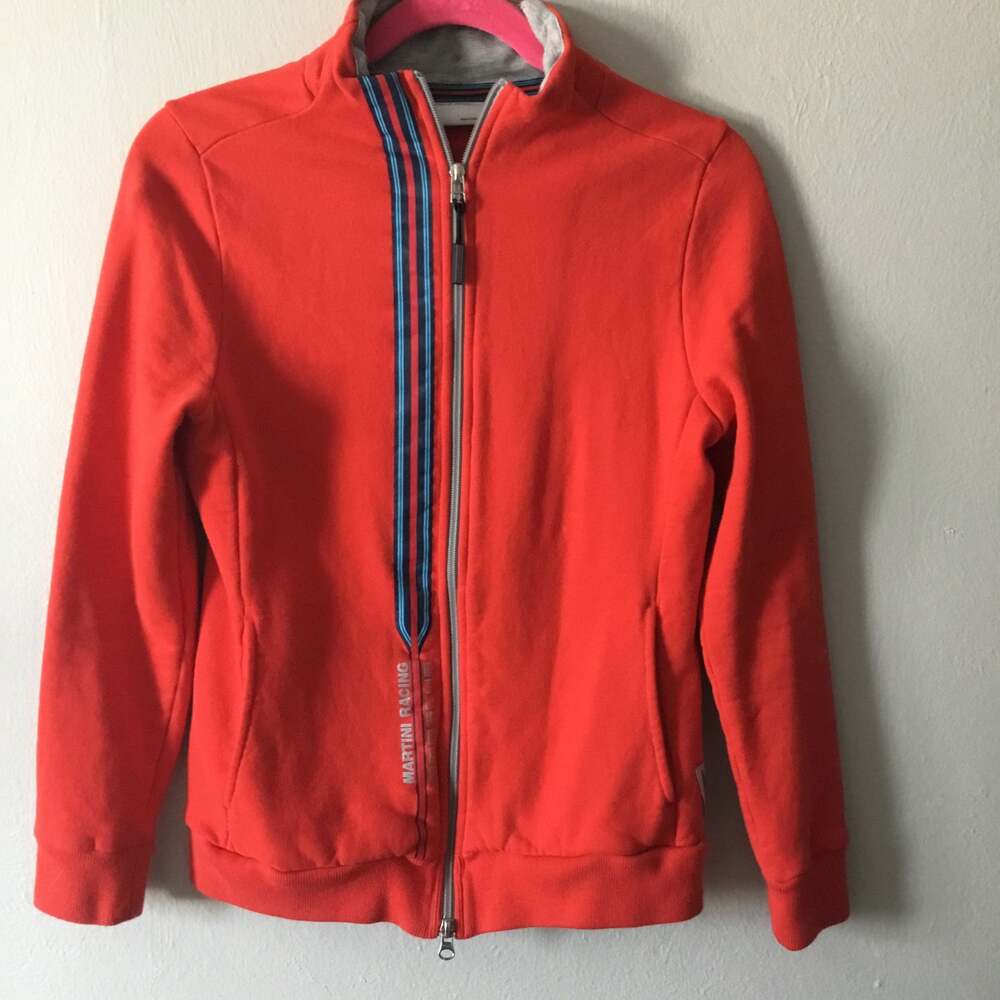 Martini Racing Full Zip Track Jacket Orange Blue/Red Stripe unisex Track Top